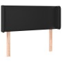 Testiera ad Orecchio Nera 103x16x78/88 cm in Similpelle