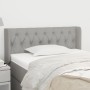 Testiera ad Orecchio Grigio Chiaro 93x16x78/88 cm in Tessuto