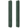 Testiera ad Orecchio Verde Scuro 83x16x118/128 cm in Velluto