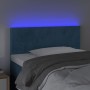 Testiera a LED Blu scuro 90x5x78/88 cm in Tessuto