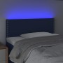 Testiera a LED Blu 90x5x78/88 cm in Tessuto