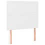 Testiera a LED Bianco 100x5x118/128 cm in Similpelle