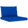 Set Salotto da Giardino 6 pz con Cuscini Blu