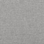 Giroletto con Testiera Grigio Chiaro 180x200 cm in Tessuto