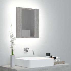 Mobile da Bagno Grigio Sonoma 40x12x45cm in Legno Multistrato