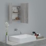 Mobile da Bagno Grigio Sonoma 40x12x45cm in Legno Multistrato