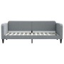 Divano Letto con Materasso Grigio Chiaro 80x200 cm in Tessuto