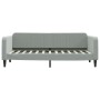 Divano Letto con Materasso Grigio Chiaro 80x200 cm in Velluto