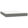 Materasso a Molle Insacchettate Grigio Scuro 140x200x20 cm