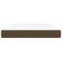 Materasso a Molle Insacchettate Marrone Scuro 140x200x20 cm