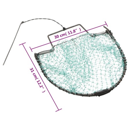 Trappola per Uccelli Verde 30 cm in Acciaio