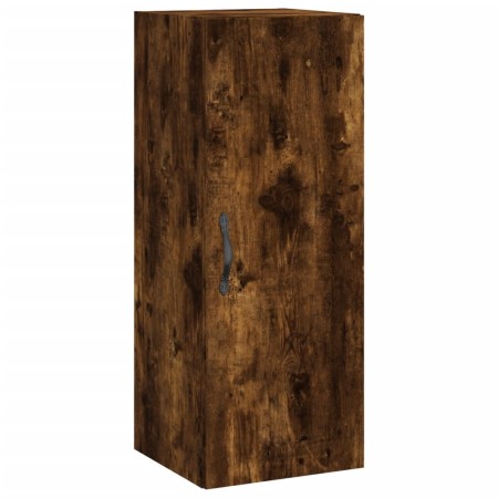 Mobile a Parete Rovere Fumo 34,5x34x90 cm in Legno Multistrato