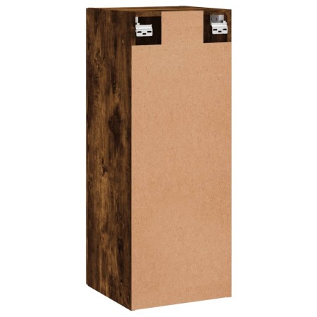 Mobile a Parete Rovere Fumo 34,5x34x90 cm in Legno Multistrato