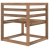 Divano da Giardino Pallet 2 Posti con Cuscini Beige Legno Pino