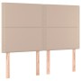 Giroletto Molle Materasso e LED Cappuccino 140x190cm Similpelle