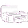Giroletto a Molle con Materasso Grigio Scuro 160x200 cm Tessuto