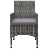 Set da Pranzo da Giardino 9 pz Grigio