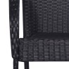 Set da Pranzo da Giardino 9 pz Nero