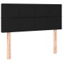 Giroletto a Molle con Materasso Nero 90x190 cm in Velluto