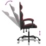 Sedia Gaming Nero e Rosso Vino in Similpelle