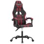 Sedia Gaming Nero e Rosso Vino in Similpelle