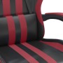 Sedia Gaming Nero e Rosso Vino in Similpelle