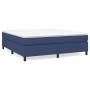 Giroletto a Molle con Materasso Blu 160x200 cm in Tessuto