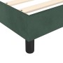 Giroletto a Molle con Materasso Verde Scuro 80x200 cm Velluto