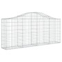 Cesti Gabbioni ad Arco 5 pz 200x30x80/100 cm Ferro Zincato