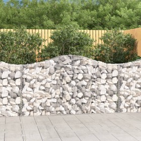 Cesti Gabbioni ad Arco 18 pz 200x30x100/120 cm Ferro Zincato