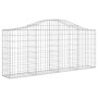 Cesti Gabbioni ad Arco 25 pz 200x30x80/100 cm Ferro Zincato