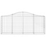 Cesti Gabbioni ad Arco 25 pz 200x30x80/100 cm Ferro Zincato