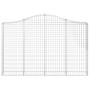 Cesti Gabbioni ad Arco 18 pz 200x30x120/140 cm Ferro Zincato