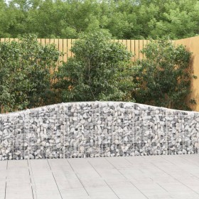 Cesti Gabbioni ad Arco 8 pz 400x30x60/80 cm Ferro Zincato