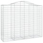 Cesti Gabbioni ad Arco 13 pz 200x50x160/180 cm Ferro Zincato