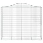 Cesti Gabbioni ad Arco 13 pz 200x50x160/180 cm Ferro Zincato