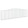 Cesti Gabbioni ad Arco 3 pz 400x30x100/120 cm Ferro Zincato