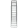 Cesti Gabbioni ad Arco 15 pz 200x30x100/120 cm Ferro Zincato