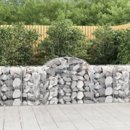 Cesti Gabbioni ad Arco 11 pz 200x50x80/100 cm Ferro Zincato