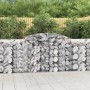 Cesti Gabbioni ad Arco 9 pz 300x50x100/120 cm Ferro Zincato