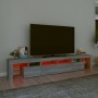 Mobile Porta TV con Luci LED Grigio Sonoma 230x36,5x40 cm