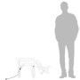 Figure Natalizie Renne 2 pz Bianco Caldo 73x31x45 cm
