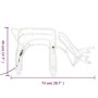 Figure Natalizie Renne 2 pz Bianco Caldo 73x31x45 cm
