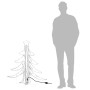 Figura Albero Natale Pieghevole LED 2pz Bianco Caldo 87x87x93cm