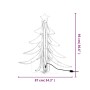 Figura Albero Natale Pieghevole LED 2pz Bianco Caldo 87x87x93cm