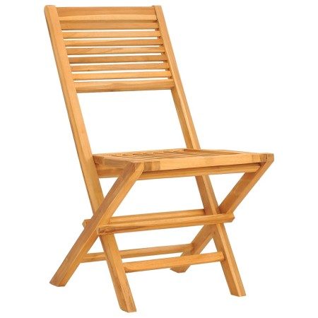 Set da Pranzo per Giardino 5 pz in Legno Massello di Teak