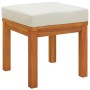 Set da Pranzo da Giardino 6pz con Cuscini Legno Massello Acacia