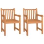 Set da Pranzo per Giardino 3 pz in Legno Massello di Teak