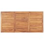 Set da Pranzo per Giardino 3 pz in Legno Massello di Teak