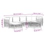 Set Divani da Giardino 7 pz con Cuscini Antracite in Polyrattan